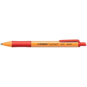 Penna a sfera a scatto Pointball Stabilo - Rosso - 1,2 mm - 6030/40-0