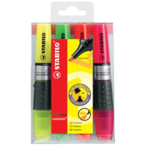 Astuccio PET Trasparente evidenziatori Luminator Stabilo - Assortito - 2-5 mm - 71/4 (conf.4)-0