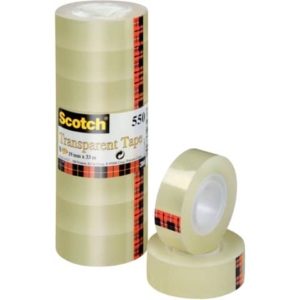 Nastro Trasparente Alta Qualità Scotch® 550 - 19 mm x 33 m - 550-1933 (conf.8)-0