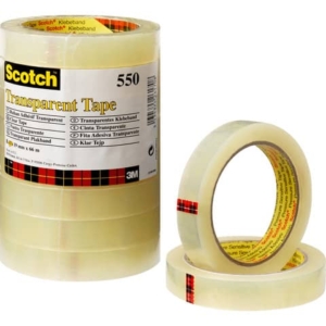 Nastro Trasparente Alta Qualità Scotch® 550 - 19 mm x 66 m - 550-1966 (conf.8)-0