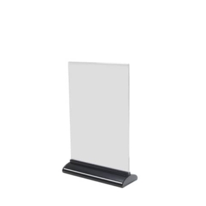 Porta-avvisi bifronte in acrilico Deflecto - A4 verticale - 22x8x33,3 cm - 58440-0