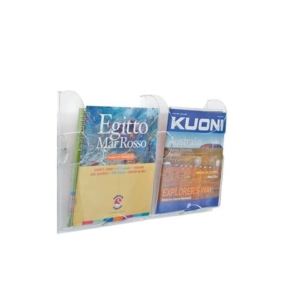 Vaschette da parete Ice Tecnostyl Trasparenti - A4 - 25x7,5x33,5 cm - IC001 (conf.2)-0
