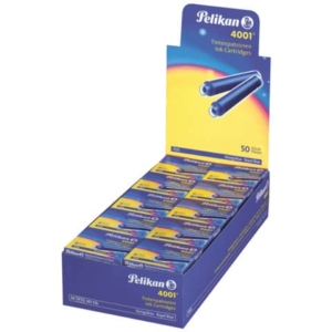 Cartucce per stilografiche 4001 TP/6 Pelikan - Blu royal (conf.6)-0