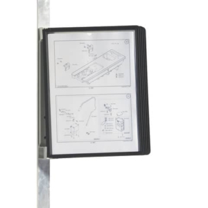 Leggio da parete con Dorso magnetico Vario® Magnet Wall 5 Durable - 5 pannelli - A4 - Nero-0