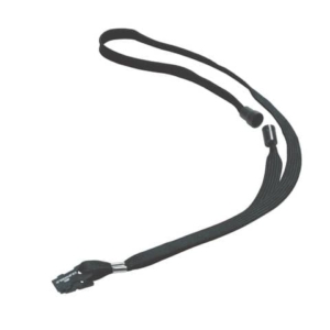 Cordoncino per portanome con di asola di aggancio Durable - tessuto - 44 cm - Nero (conf.10)-0
