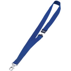 Cordoncini in tessuto con morsetto Durable - Blu - 44 cm - 8137-07 (conf.10)-0