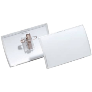 Portabadge Click Fold Durable - 5,4x9 cm - Clip e spilla - 8214-19 (conf.25)-0