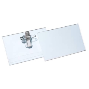Portabadge con clip e spilla in metallo Durable - 5,4x9 cm - 8145-19 (conf.50)-0