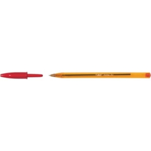 Penne a sfera Cristal® Fine Bic - Rosso - 0,8 mm - cappuccio (conf.50)-0