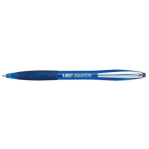 Penna a sfera a scatto Atlantis 1.0 Metal Clip Bic - Blu - 1 mm - 902132-0