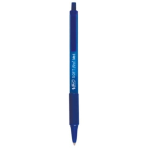 Penne a sfera a scatto Soft Feel clic Bic - Blu - 1 mm (conf.12)-0