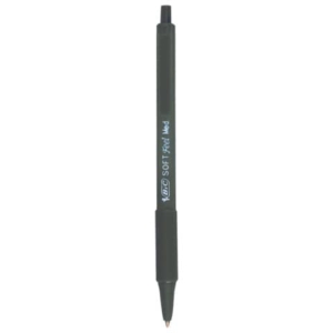 Penne a sfera a scatto Soft Feel clic Bic - Nero - 1 mm (conf.12)-0