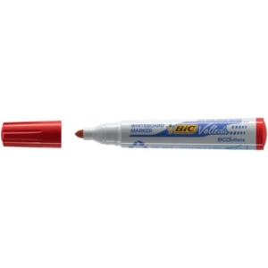 Pennarelli per lavagne Bianche VELLEDA® 1701 Bic - Rosso - 1,5 mm (conf.12)-0