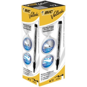 Velleda Bic Pocket - Pennarelli per lavagne Bianche - Neri - 4,2 mm (conf.12)-0