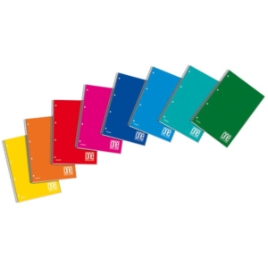 Quaderno con spirale A5 ONE COLOR Blasetti - 16,2x21 cm - a righe 1R - 60 fogli - Colore assortito-0