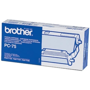 Nastro alta resa TTR Brother Originale PC-75 Nero-0