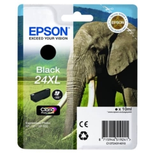Cartuccia Originale Epson C13T24314010 A.R. RS Claria Photo HD 24XL/ELEFANTE Nero-0