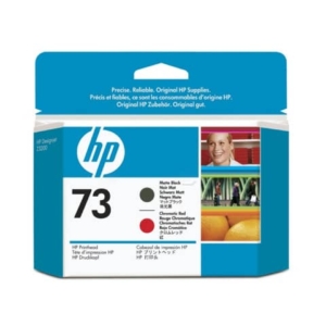 Originale HP CD949A Testina di stampa 73 Nero opaco+Rosso cromatico-0