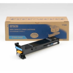 Originale Epson C13S050492 Toner alta capacità ACUBRITE 0492 Ciano-0