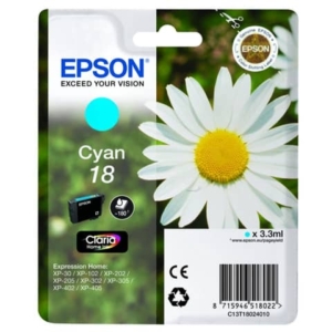 Originale Epson C13T18024010 Cartuccia Ink-jet 18/MARGHERITA Ciano-0