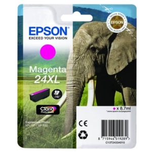 Cartuccia Originale Epson C13T24334010 A.R. RS Claria Photo HD 24XL/ELEFANTE Magenta-0