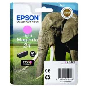 Originale Epson C13T24264010 Cartuccia RS Claria Photo HD 24/ELEFANTE Magenta chiaro-0
