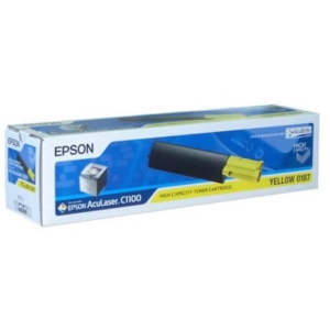Originale Epson C13S050187 Toner alta capacità ACUBRITE Giallo -0