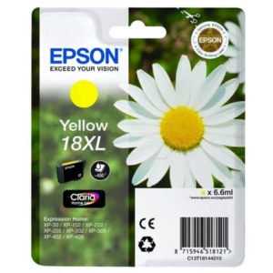 Originale Epson C13T18144010 Cartuccia A.R. RS Claria Home 18XL/MARGHERITA Giallo -0