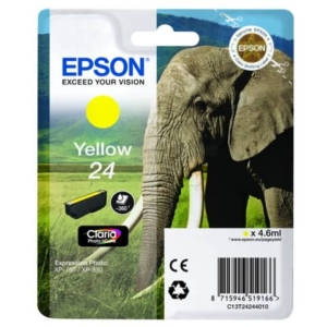 Originale Epson C13T24244010 Cartuccia RS Claria Photo HD 24/ELEFANTE Giallo -0