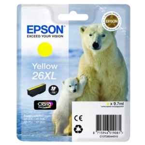 Originale Epson C13T26344010 Cartuccia Ink-jet A.R. 26XL Giallo -0