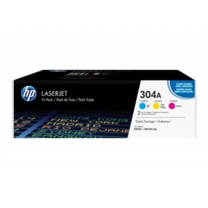 Toner 304A HP Ciano+Magenta+Giallo CF372AM (Conf.3)-0