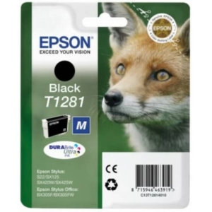 Cartuccia Originale Epson C13T12814011 Ink-jet blister RS Durab.Ult./Volpe-M T1281 Nero-0