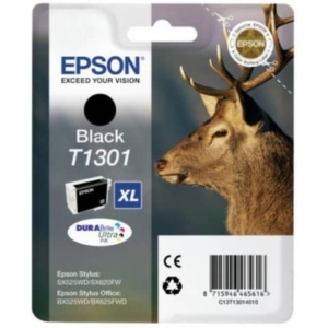 Cartuccia Originale Ink-jet Epson Cervo T1301XL Nero - 945 Pagine - C13T13014012-0