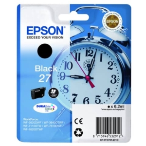 Originale Epson C13T27014010 Cartuccia Ink-jet blister RS Sveglia 27 ml. 6,2 Nero-0