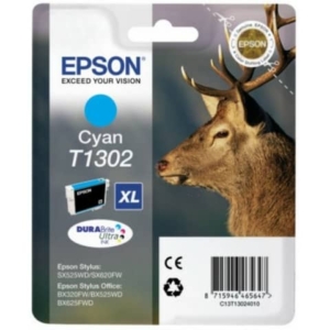 Cartuccia Originale Ink-jet Epson Cervo T1302XL Ciano - 755 Pagine - C13T13024012-0