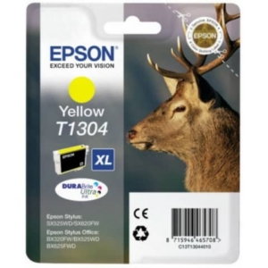 Cartuccia Originale Ink-jet Epson Cervo T1304XL Giallo - 755 Pagine - C13T13044012-0