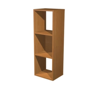 Mobile a giorno Maxicube Noce Artexport - 3 caselle - 35,9x29,2x103,9 cm-0