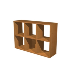 Libreria a giorno Maxicube Noce Artexport - 6 caselle - 104,1x29,2x69,8 cm-0