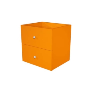 Coppia cassetti Libreria caselle Maxicube Artexport - 32,5x28,8x32,5 cm - Arancione - 2c MaxC/O-0