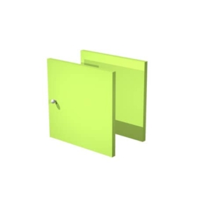 Set due antine Libreria caselle Maxicube Artexport - 32,2x32,1x1,6 cm - Verde neon - 2a MaxC/V (conf.2)-0