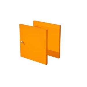Set due antine Libreria caselle Maxicube Artexport - 32,2x32,1x1,6 cm - Arancione - 2a MaxC/O-0