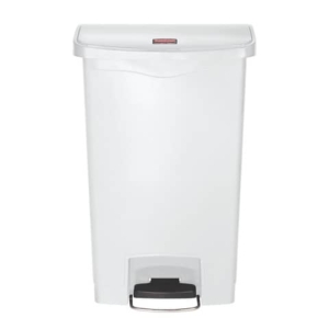 Contenitore rifiuti con apertura a pedale Rubbermaid - 46x29x72 cm - 50 litri - Bianco - 1883557-0