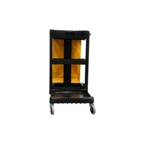 Carrello di pulizia Janitor Cart Rubbermaid Nero - 117x55x98 cm - 75 litri - 1805985-0