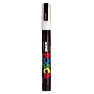 Pennarello Uniposca a tempera - Uniposca Bianco Uni-Ball - punta fine tonda - 0,9-1,3 mm-0