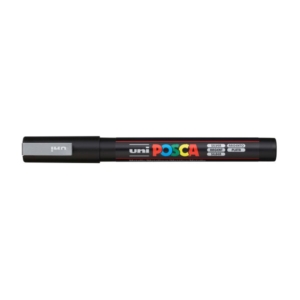 Pennarello Uniposca a tempera - Uniposca Argento Uni-Ball - punta fine tonda - 0,9-1,3 mm-0