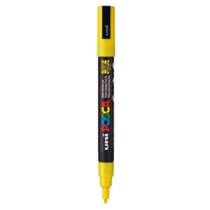 Pennarello Uniposca a tempera - Uniposca Giallo Uni-Ball - punta fine tonda - 0,9-1,3 mm-0