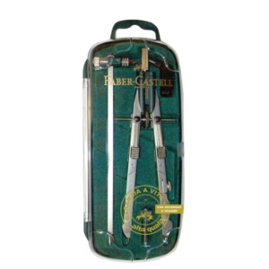 Compasso Balaustrone Tech Faber Castell - aste snodabili prolunga innesto ottone nichelato - 168 mm-0