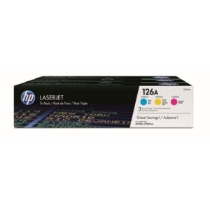 Originale HP CF341A conf.3 toner 126A Ciano+Magenta+Giallo -0