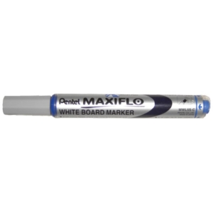 Pennarello per lavagne Bianche Pentel Maxiflo - Blu - tonda - 4 mm-0