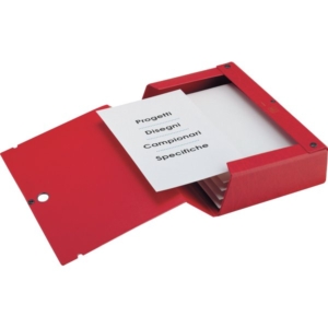 Cartella portaprogetti Scatto Sei Rota - Dorso 4 - 25x35 cm - Rosso-0